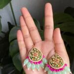 Mint Green + Dark Green + Fuchsia