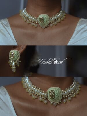 Esnah - Choker & Earring Set