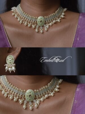 Liora - Choker & Earring Set