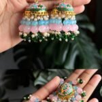 Ice Blue, Pink, Green
